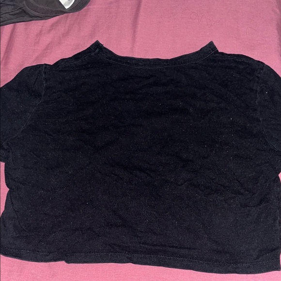 Zara Black Tee with Pink Los Angeles Print - Picture 3 of 3